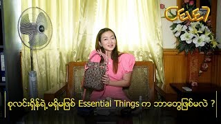 စုလင္းရွိန္ရဲ႕မရွိမျဖစ္ Essential Things က ဘာေတြျဖစ္မလဲ ?