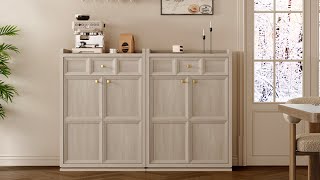 SICOTAS Helio 48.6Inch Tall Sideboards with Drawer and Storage