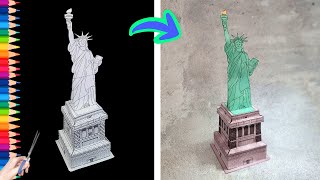 DIY Statue of Liberty  Papercraft | How to Make  Statue of Liberty with Paper Design