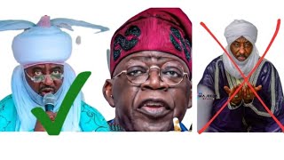 Tofah ! Tunubu Yace Yafi Kaunar Aminu Ado Akan Sarki Sanusi Lamido II