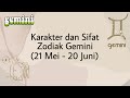 50 FAKTA SIFAT KARAKTER MENARIK ZODIAK GEMINI