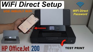 HP OfficeJet 200 WiFi Direct Setup !