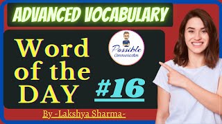 #16 - Word of the day - Spoken English | Youtube Shorts | Possible Communication | Lakshya sharma |