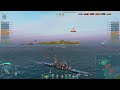 cruiser zaō huge damage game on map okinawa world of warships