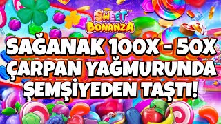 Slot Oyunları 🍭Sweet Bonanza ❤ 100x 50x ÇARPAN YAĞMURU VURGUNNN #slotoyunları  #sweetbonanza100x