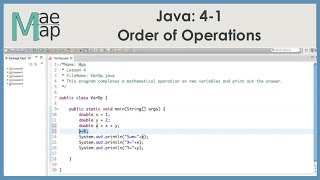 Java:4-1 Precedence - Order of Operations