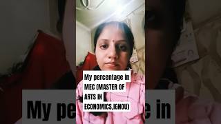 MY MEC(M.A. ECONOMICS),IGNOU percentage #ignou