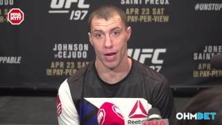 UFC 197: JAMES VICK  "MY FLYING KNEE IS ALWAYS ONE INCH OFF FROM A KNOCKOUT"