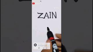 LOGO NAME ZAIN 🤖your comment name #shorts#zain