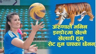 अरुणाले भनिन इन्डोरमा खेल्ने खेलाडी हुन सेट हुन पाएको छैन || Tigar Cup || Aruna Shahi