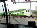 toronto go train passes over intersection