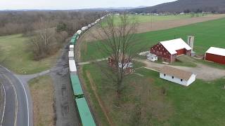 NS 211 Intermodal on the NS Lurgan Line with a Canadian Pacific SD60 Leader