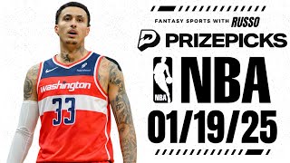 🏀 BEST NBA PICKS FOR SUNDAY | 01/19/25 | BASKETBALL | TODAY | BEST BET | PRIZEPICKS | RUSSO