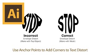 Use Anchor Point Tool to Add Corners to Envelope Distort