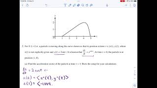 AP Calculus BC Exam 2023 - FRQ 2 (Calculator)