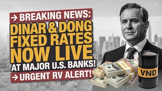 🚨 Breaking News: Dinar & Dong Fixed Rates Now LIVE at Major U.S. Banks! 📈💵 Urgent RV Alert!