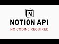 Notion API: Beginners Guide (no coding)