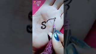 4 Very Easy And Simple Alphabet S Tattoo Mehndi Design For Girls Ll By Gallery Of Mehndi Designs