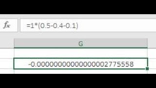 Binary Rounding Errors in Excel