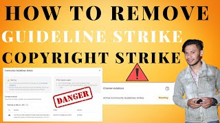 How To Remove Warning Strike || How to remove copyright strike on YouTube 2021 Remove Warning strike