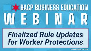 Finalized Rule Updates for Worker Protections