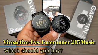 Garmin Vivoactive 4 vs. Forerunner 245 Music - Which should you buy?