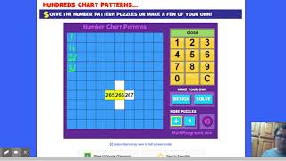 Hundreds Chart Patterns | Math Playground