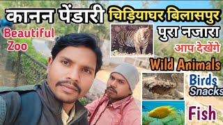 Zoo कानन पेंडारी बिलासपुर छत्तीसगढ़ का प्रसिद्ध चिड़ियाघर घुमने गए थे 🦁🦈🦩