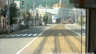 函館市企業局交通部 3002号車 運転台映像　魚市場通→十字街