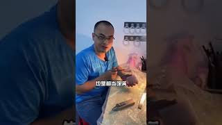 翡翠手镯：帮粉丝加工一条淡粉的翡翠手镯，一对翡翠平安扣（1）#翡翠 #翡翠手镯 #翡翠直播 #玉石