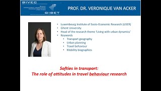 BIVEC-GIBET Transport Research Days 2021 Keynote by Veronique Van Acker (LISER, UGent)