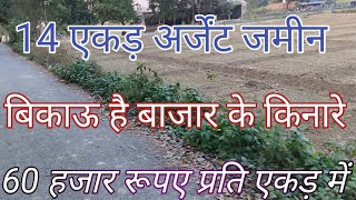 14 एकड़ अर्जेंट जमीन बिकाऊ है डामर रोड से लगी मार्केट के किनारे agriculture land for sale