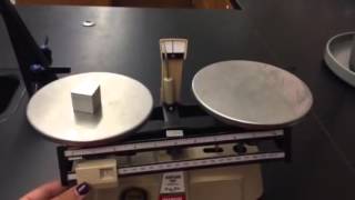 How to use a double beam balance