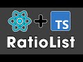 React TypeScript 2023 -  20. RatioList