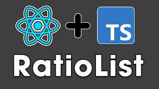 React TypeScript 2023 - 20. RatioList