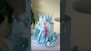 Elsa Cake / Frozen Cake decorating ideas / Princess Cake