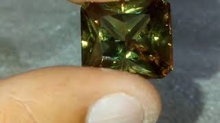 Rare Dark Green Color Change Natural Turkish Diaspore ( zultanite ) 32.19 ct