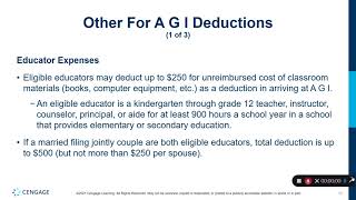 Chapter 5 - Part 4 - Other For AGI Deductions
