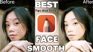 Face Smoothing Tips and Tricks || Face Smoothing Autodesk Sketchbook - #photoediting #autodesk