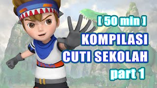 [ 50 min ] Marathon Kompilasi khas cuti sekolah!🦖 | DinoTrainers Bahasa Melayu | Kartun | Kompilasi