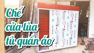 Tự làm Tủ quần áo chế cửa lùa rất hay || Thọ Ròm