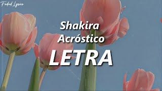 Shakira - Acróstico 💔| LETRA