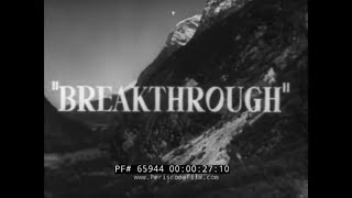 “BREAKTHROUGH” 1950 NORWEGIAN AURA HYDROPOWER PLANT DOCUMENTARY 65944