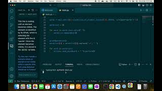 Typing bot using Selenium Web Driver and Python