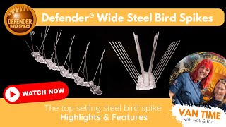 Defender® Wide Stainless Steel Bird Spikes| Features \u0026 Highlights