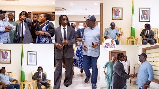 Rema meets Governor Godwin Obaseki in Benin as He sing his Hit Song "Calm Down"