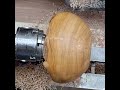 Woodturning short - Natural edge cherry bowl