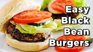 Easy Black Bean Veggie Burgers | Best Veggie Burger EVER