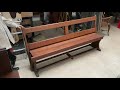 Old Reclaimed Antique Reversible Back On An Antique Church Bench Or Pew - UKAA Circa 1880