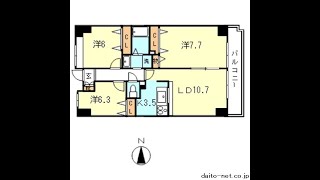 賃貸  3LDK 北区神谷 王子神谷駅 『Kourt K2(コートケーツー)』 大東建設不動産 2013年撮影